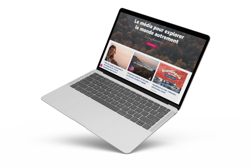 Le site d’Aventure Autrement affiché sur écran d’ordinateur, montrant la version complète de l’article.